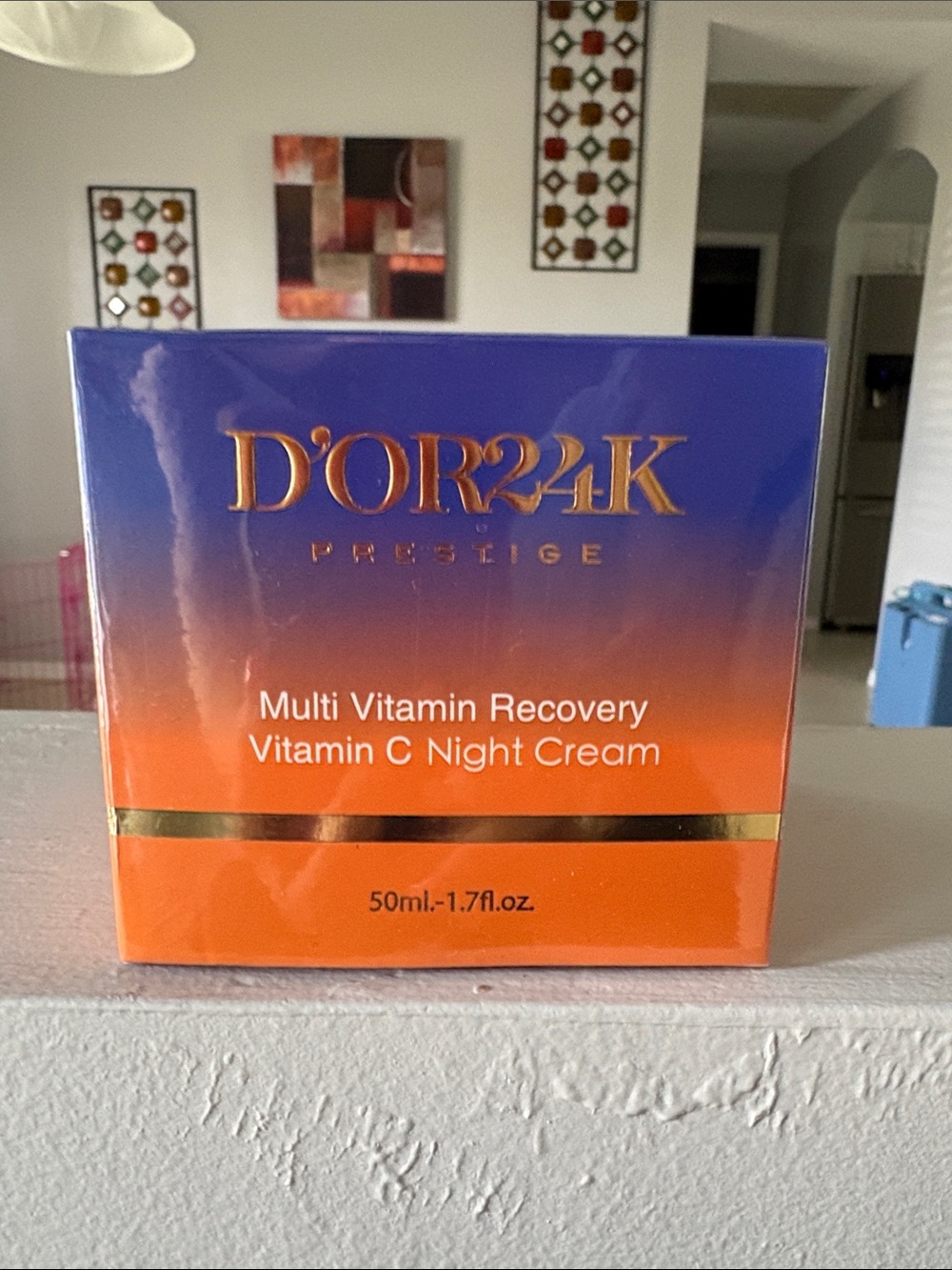 D'OR24K Prestige Multi Vitamin Recovery Vitamin C Night Cream - Orange/Blue